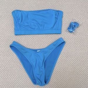 XHILARATION Bikini - Bandeau Top with Removable Pads and Straps.